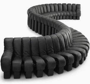 De Sede snake bank | Collectors Rdam, Antiek en Kunst, Antiek | Meubels | Stoelen en Banken