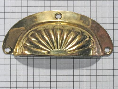 Komgreep zon, gestanst, messing, Doe-het-zelf en Verbouw, Hang- en Sluitwerk, Nieuw, Ophalen of Verzenden