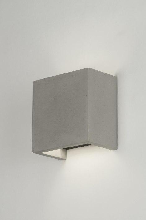 Rietveld Wandlampen - Betongrijs - Beton, Huis en Inrichting, Lampen | Wandlampen, Verzenden