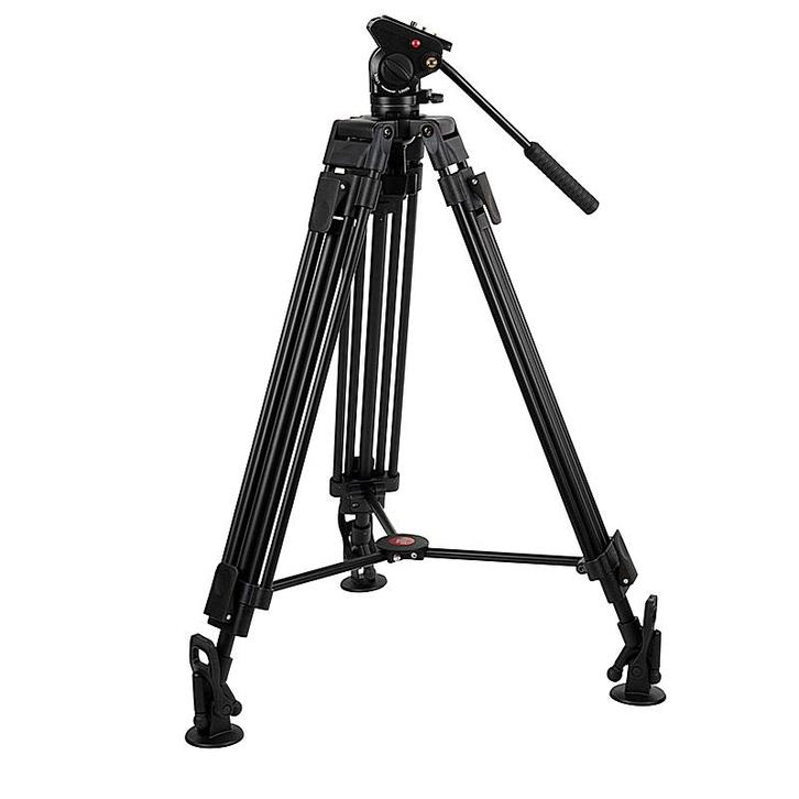 Videostatief 300V 1.63m vloeistof gedempte kop, Audio, Tv en Foto, Fotografie | Statieven en Balhoofden, Driepoot, Nieuw, 150 tot 175 cm