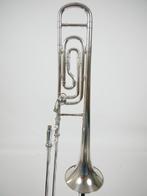 Trombone Bossey &amp; Hawkes Imperial verzilverd uit 1953, Gebruikt, Ophalen of Verzenden, Met koffer, Tenor