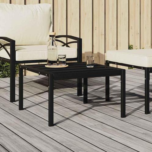 vidaXL Tuintafel 60x60x35 cm staal zwart, Tuin en Terras, Tuinsets en Loungesets, Nieuw, Rvs, Verzenden