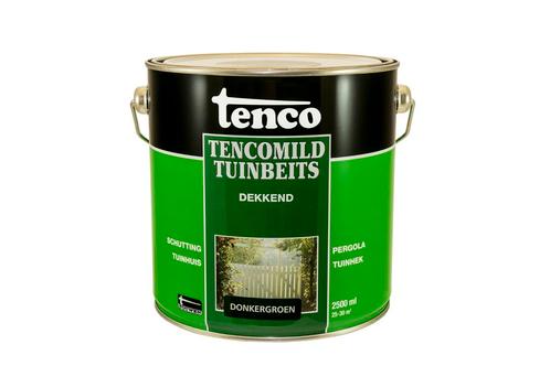 Tenco tencomild tuinbeits dekkend 2,5 liter, donkergroen,, Doe-het-zelf en Verbouw, Verf, Beits en Lak, Nieuw, Verzenden