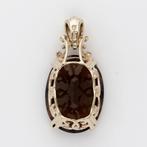 Hanger - 14 karaat Geel goud - Rookkwarts, Sieraden, Tassen en Uiterlijk, Antieke sieraden