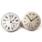 Omega / Chronometre - 2 Pocket Watch Movements, Antiek en Kunst