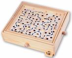 Grote Houten Labyrinth | Engelhart - Gezelschapsspellen, Hobby en Vrije tijd, Gezelschapsspellen | Bordspellen, Verzenden, Nieuw