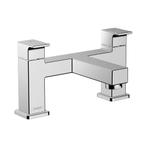 Badrandmengkraan HansGrohe Vernis Shape 2-Gats Chroom, Ophalen of Verzenden, Nieuw, Chroom, Kraan