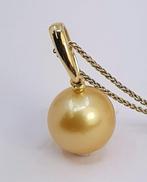 Ketting met hanger - 14 karaat Geel goud - 11x12mm Zuidzee, Sieraden, Tassen en Uiterlijk, Antieke sieraden