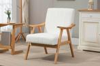 Elegante Fluwelen Fauteuil met Houten Poten – Comfortabel, Huis en Inrichting, Stoelen, Verzenden, Nieuw