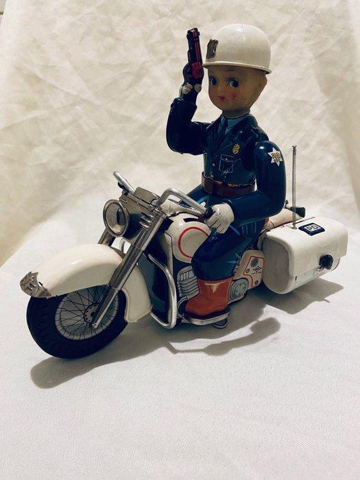 Daiya - Blikken speelgoed - Battery Operated Police, Antiek en Kunst, Antiek | Speelgoed