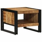 vidaXL Salontafel 50x50x38 cm massief ruw hout mango, Huis en Inrichting, Tafels | Salontafels, Verzenden, Nieuw, Overige houtsoorten