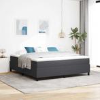 vidaXL Boxspring Bed Donkergrijs Super King Corduroystof, Huis en Inrichting, Verzenden, Nieuw, Grijs, Stof