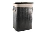 HIT Bamboe Wasmand - 30 x 40 x 57cm - Zwart, Verzenden, Nieuw