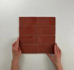Wandtegel Cifre Cerámica Atlas Garnet Rood Glans 7,5x15, Nieuw, Minder dan 20 cm, 10 m² of meer, Wandtegels