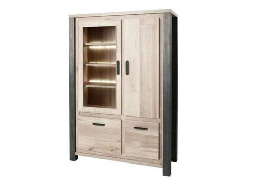 Vitrinekast Toornwerd - bergkasten, Huis en Inrichting, Kasten | Buffetkasten, Nieuw, Overige materialen