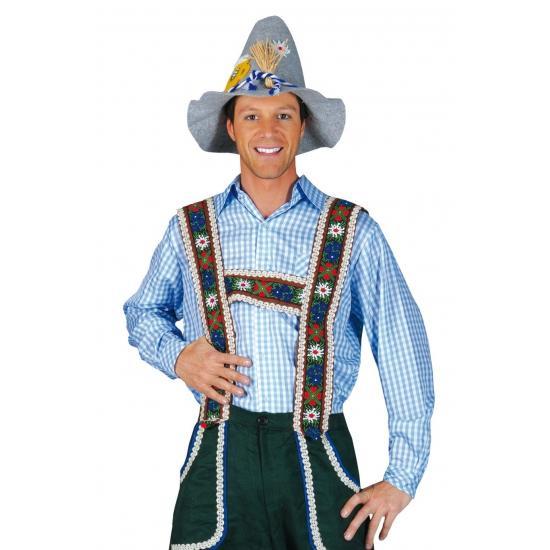 Blauwe oktoberfest blouse voor heren - Oktoberfest overhem.., Kleding | Heren, Carnavalskleding en Feestkleding, Ophalen of Verzenden