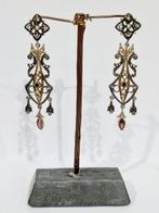 Zonder minimumprijs - Hangoorbellen - 18 karaat Zilver, Geel