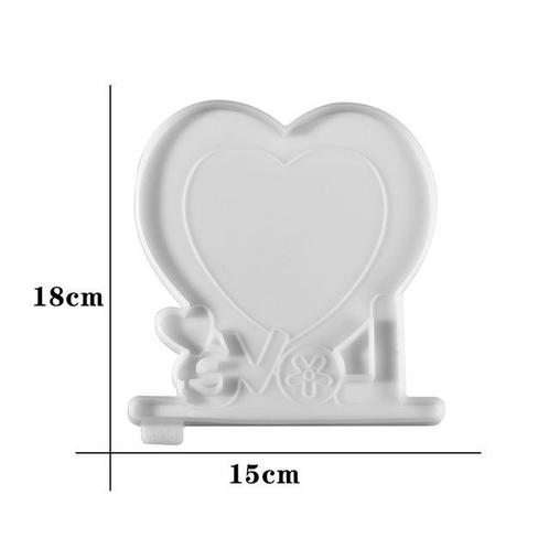 Siliconenmal Fotolijstje Love met hartje voor Epoxy Resin, Hobby en Vrije tijd, Knutselen, Nieuw, Ophalen of Verzenden