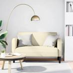 vidaXL Loveseat bank 110 cm kunstleer crèmekleurig, Huis en Inrichting, Verzenden, Nieuw, Leer