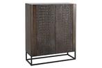 Handgemaakt Highboard CROCO 120cm Bruin Mango Hout Massief, Ophalen of Verzenden, Nieuw