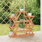 vidaXL Plantenstandaard 110x25x105 cm massief vurenhout, Verzenden, Nieuw