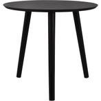 Bijzettafel - Trion Wilma - Rond - 50cm - Zwart - MDF, Ophalen of Verzenden, Nieuw, Overige materialen