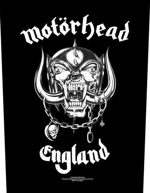 Motörhead - England - Backpatch officiële merchandise, Verzamelen, Muziek, Artiesten en Beroemdheden, Kleding, Nieuw, Ophalen of Verzenden