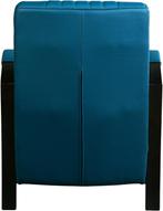 Leren Industriële Fauteuil Glamour Turquoise Leer Turquois, Nieuw, Leer, Ophalen of Verzenden, 75 tot 100 cm