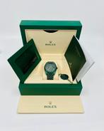 Rolex Datejust 41 - Green Emerald - Iced Out - Diamonds, Sieraden, Tassen en Uiterlijk, Horloges | Heren, Nieuw, Staal, Staal
