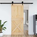 vidaXL Deur NARVIK 90x210 cm massief grenenhout, Verzenden, Nieuw