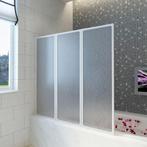 vidaXL Badscherm 3 panelen vouwbaar 141 x 132 cm, Doe-het-zelf en Verbouw, Sanitair, Verzenden, Nieuw