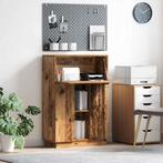 vidaXL Bureau met plank Oud hout 71,5 x 31,5 x 106,5 cm, Verzenden, Nieuw