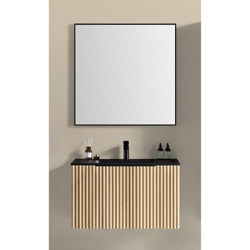 Xellanz Ribbella Badmeubel Compleet - 100cm - Naturel, Huis en Inrichting, Badkamer | Badkamermeubels, Nieuw, Ophalen of Verzenden