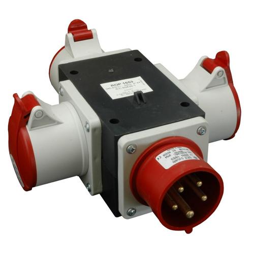 Waterdichte 400V splitter - 3 voudig, Doe-het-zelf en Verbouw, Overige Doe-het-zelf en Verbouw, Nieuw, Ophalen of Verzenden