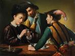 Italian school (XIX), After Caravaggio - The Cardsharps