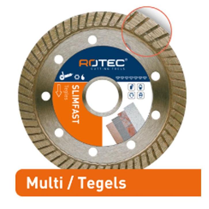Rotec Diamantzaagblad SLIMFAST ø115X1,2Xø22,2, Doe-het-zelf en Verbouw, Gereedschap | Boormachines, Nieuw, Verzenden