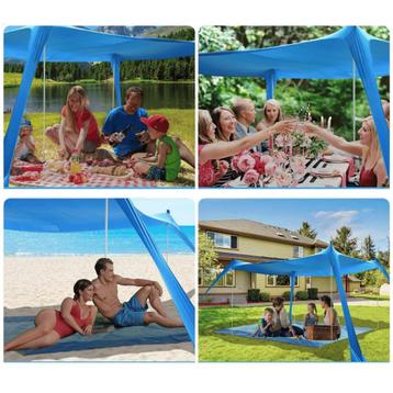 Strandtent zonnescherm windscherm partytent multifunctioneel beschikbaar voor biedingen