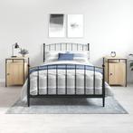 vidaXL Nachtkastjes 2 st 40x42x60 cm bewerkt hout sonoma, Minder dan 45 cm, Verzenden, Nieuw, 55 tot 70 cm