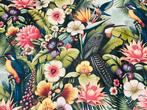 Tropical Symphony: Katoenen satijnen stof voor luxe