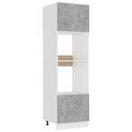 vidaXL Magnetronkast 60x57x207 cm bewerkt hout betongrijs, Huis en Inrichting, Verzenden, Nieuw, Grijs