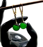 Oorbellen met natuurlijke Baltische barnsteen kralen (Ag925