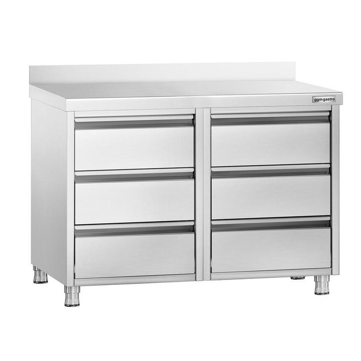 GGM Gastro | Ladekast PREMIUM met 6 laden & achterwand - |, Zakelijke goederen, Horeca | Keukenapparatuur, Nieuw in verpakking