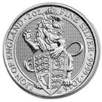 Zilveren munt Queens Beasts Lion 2016 2 troy ounce, Verzenden
