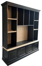 Buffetkast - TV Kast  Dronten zwart - eiken 220 X 230cm, Ophalen of Verzenden, Nieuw