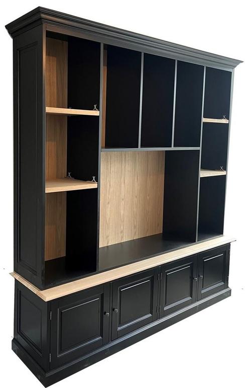 Buffetkast - TV Kast  Dronten zwart - eiken 220 X 230cm, Huis en Inrichting, Kasten | Buffetkasten, Ophalen of Verzenden