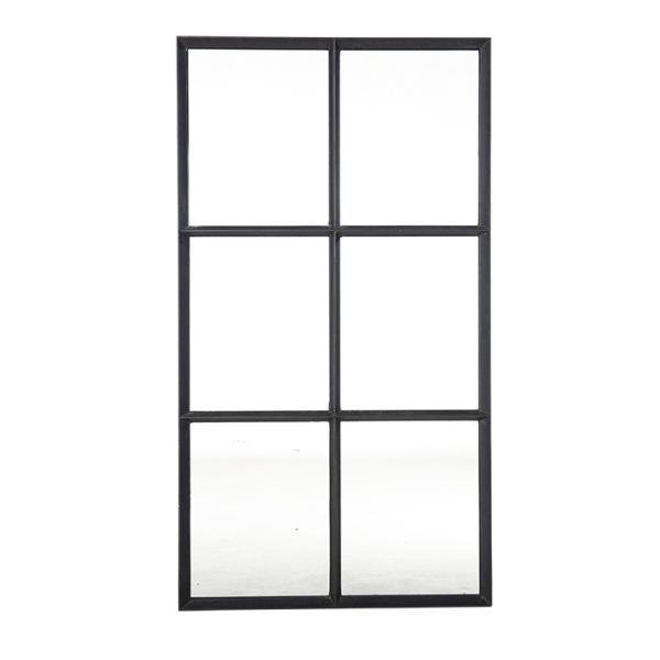 Zwart stalen raam vast dubbel glas B55 x H100 cm, Doe-het-zelf en Verbouw, Glas en Ramen, Ophalen of Verzenden