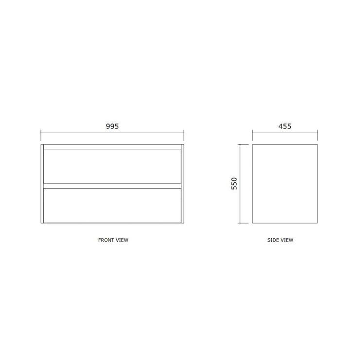 Badmeubelset BWS Riga Met Asia Wastafel Wit 100 cm Walnoot, Doe-het-zelf en Verbouw, Sanitair, Ophalen of Verzenden