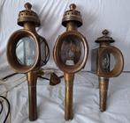 Wandlamp (3) - Glas, Koper - Koetslampen