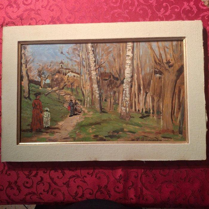 Enrico Reycend (1855-1928) - Alla Messa, Antiek en Kunst, Kunst | Schilderijen | Klassiek