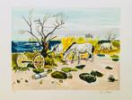 Yves Brayer (1907-1990) - Chevaux au bord de létang -
